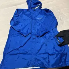 mont-bell パックラップレインコート　ブルー　サイズ150