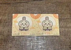 ちいかわ もぐもぐ本舗 うさぎバースデーステッカーノベルティ 2枚セット
