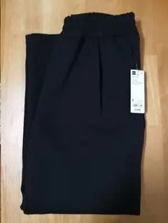 ジーユー パフスウェットキャロットパンツ Sサイズ ブラック