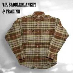 T.P. SaddleBlanket ヘビーネルシャツ L相当 襟裏コーデュロイ