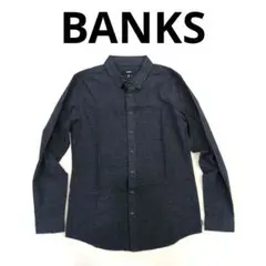 BANKS　バンクス　LS SHIRT　無地 長袖シャツ