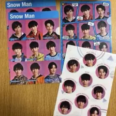 Snow Man セブンイレブン ミンティア ミニクリアファイル 4枚セット