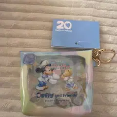 ディズニーシー　ダッフィー　クリアポーチ　ポーチ　ブルー　ミッキー
