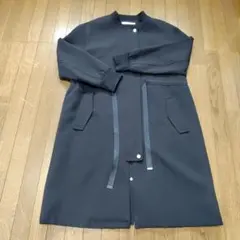 ブージュルード　黒 ロングコート フロントボタン