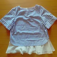 MUVEILミュベールストライプパールトップスのサムネイル
