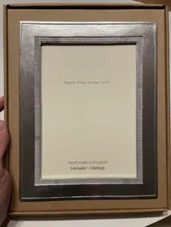 Lancaster & Gibbings ピューターフォトフレーム 7x5