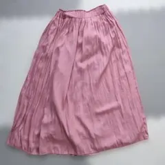 GAP プリーツロングスカート ピンク