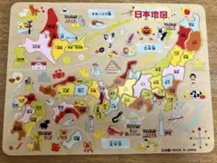 日本地図　木製パズル