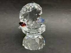 ■ガラス工芸品　鳥 置物 クリスタル