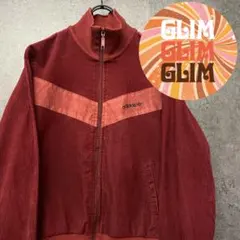 US古着 アディダス トラックジャケット トレフォイル ロゴ刺繍 コーデュロイ