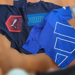 新品未使用タグ付き まとめ売り　ブランドスポーツ3枚Tシャツ　150