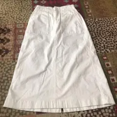 ユニクロ　ホワイト タイトスカート