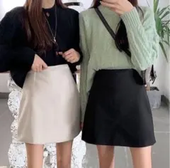 GRL インパン裏地付き台形ミニスカートのサムネイル