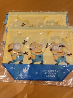 ミニオン 巾着 2個セット ユニバーサルスタジオジャパン