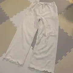 coen ホワイト ワイドパンツ