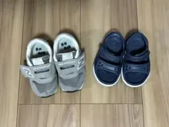 new balance 996 スニーカー グレー&crocsサンダル