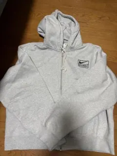 【最安値】Nike STUSSYコラボ ジップパーカー　Mサイズ Stüssy & Nike Stone Washed Fleece Zip Hoodie – Dark Cinder