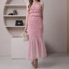 リップサービス キャミソール マーメイドスカート ワンピース ピンク