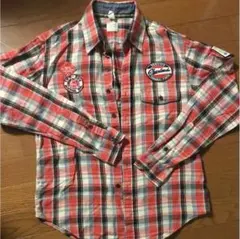BACKNUMBER 綿チェックシャツ サイズS