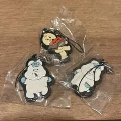 KAWAISOUNI! んぽちゃむ、きみまろ ラバーキーホルダー 3種セット