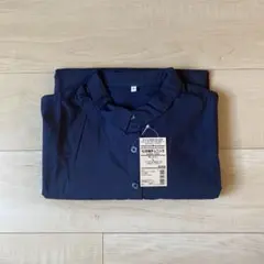 【新品未使用】無印良品　オーガニックコットン 七分袖チュニック L ネイビー