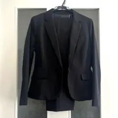 定番就活 リクルート 黒 パンツスーツ 11号レディース トップバリュー