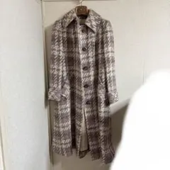 Aquascutum（アクアスキュータム） パープル系チェック ロングコートのサムネイル