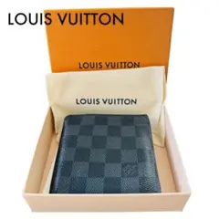 【美品】箱.保存袋付き　ダミエ・グラフィット ポルトフォイユ・マルコ