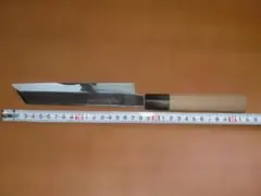 木製ハンドル付き包丁 約21cm　政本本店　 (切り出し包丁）(野菜包丁）のサムネイル