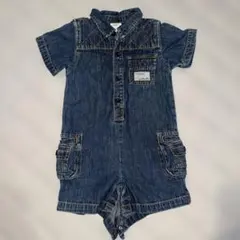 【美品】BabyGap デニムロンパース 80