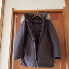 ユニクロ　uniqlo ハイブリッドダウンコート　Mサイズ　ダークブラウン焦茶色