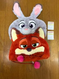 ディズニー ぬいぐるみ帽子 ジュディ・ホップス ニック・ワイルド