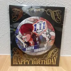 僕のヒーローアカデミア　バースデイ(バースデー)缶バッジ　轟焦凍