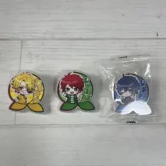 カラフルピーチ　アクリルクリップ たっつん、じゃぱぱ、なおきり