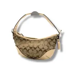 コーチ　ショルダーバッグ　ワンショルダー　キャンバス　レザー　総柄