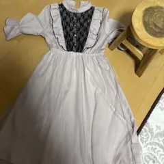 axes femme アイボリー ひざ丈ワンピース 森ガール ガーリー y2k