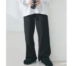 新品cocaニットパンツ黒