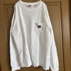 BEN DAVIS ホワイト ロングスリーブ Tシャツ L ロンT