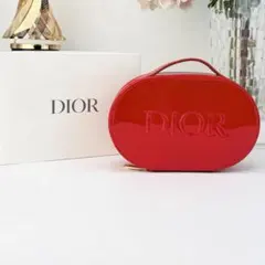 Dior ノベルティ レッド ポーチ/バニティ型
