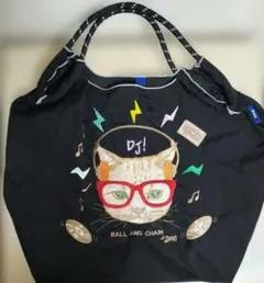 Ball＆Chain DJ CAT エコバッグ　Mサイズ
