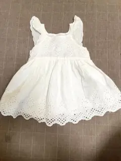 baby GAP ホワイトノースリーブワンピースセット 12-18ヶ月