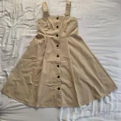 Honeys ジャンスカート ジャンパスカート ベージュ L