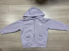 しまむら　キッズ パーカー パープル 起毛　120cm