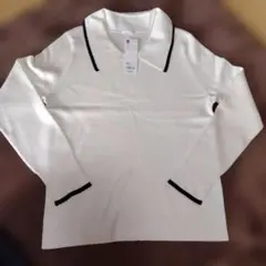 GU 襟付きリブ編みセーター XXL