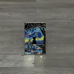 |◤ピンバッジ◢|✨新品✨　ピンズ　絵画ネコ　夜空　黒猫　おしゃれ