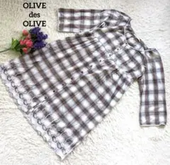 OLIVE des OLIVE 【チェック】インド製チュニックワンピース