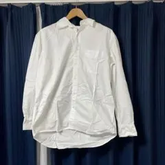 ホワイト ボタンダウンシャツ 100%コットン