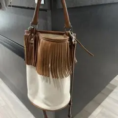 nm-752) AYAKO フリンジバッグ 2WAY バケツバッグ - メルカリ