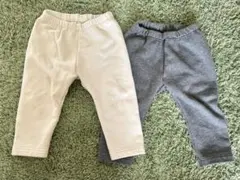 ユニクロ裏起毛フリースレギンス 80 2枚