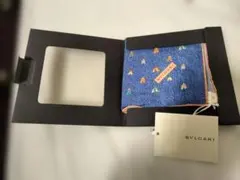 【未使用】BVLGARI ブルガリ ハンカチチーフ シルク100%